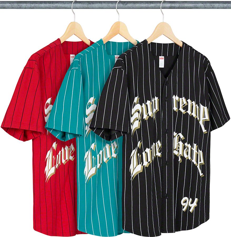 Floral Velour Baseball Jersey – Supreme