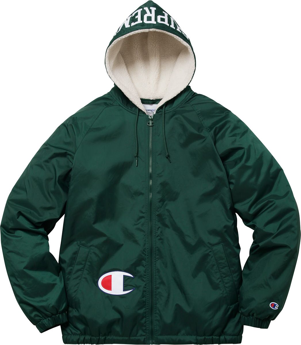 Supreme®/Champion® Sherpa Lined Hooded Jacket – Supreme