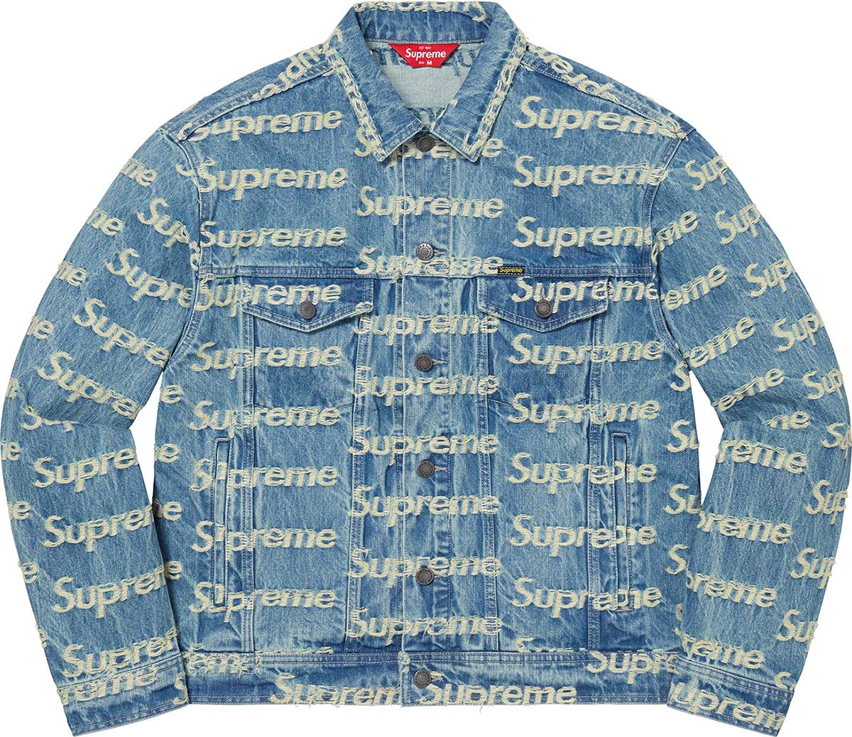 Frayed Logos Denim Trucker Jacket – Supreme