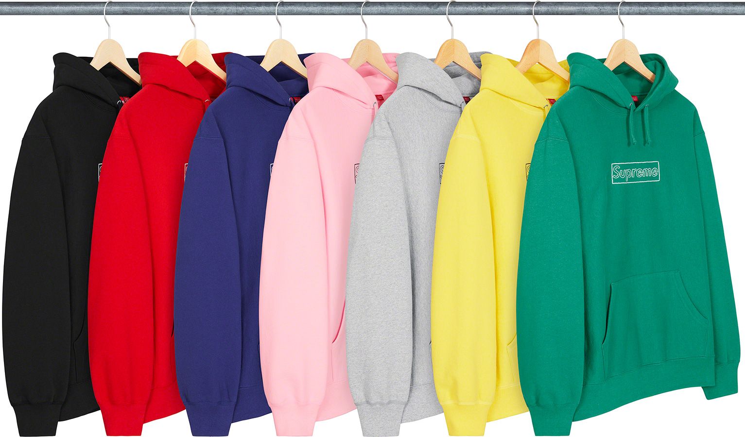 KAWS Chalk Logo Hooded Sweatshirt – Supreme