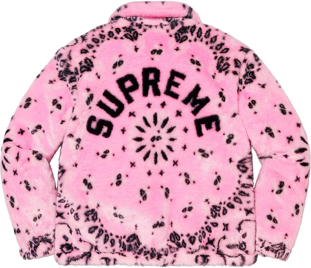 Bandana Faux Fur Bomber Jacket – Supreme