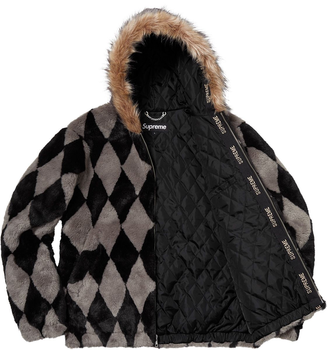 Diamond Faux Fur Jacket – Supreme