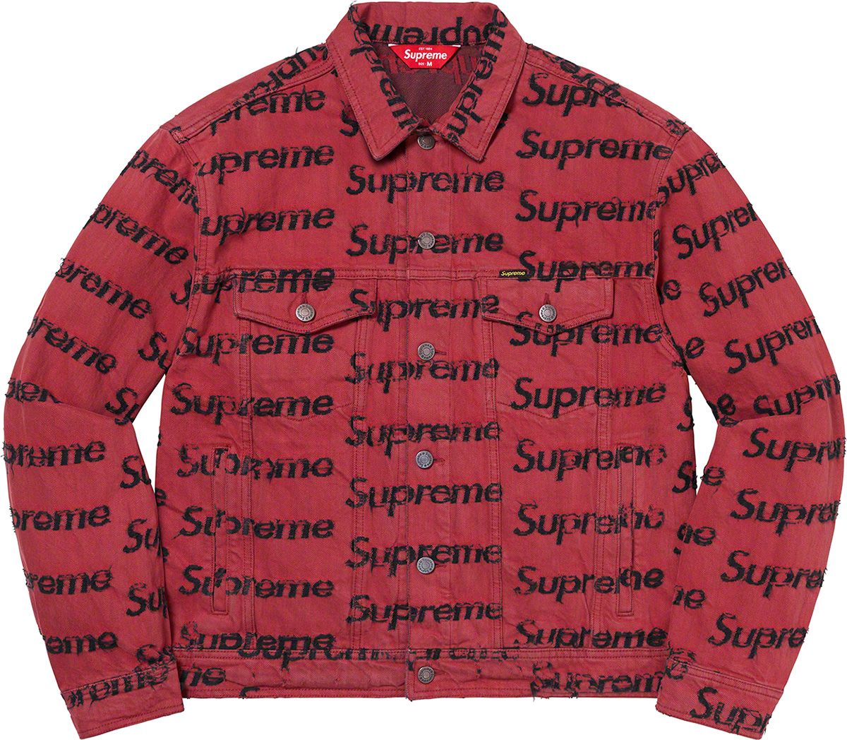 Frayed Logos Denim Trucker Jacket – Supreme