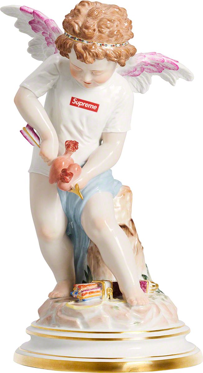 Supreme®/Meissen® Hand-Painted Porcelain Cupid Figurine – Supreme