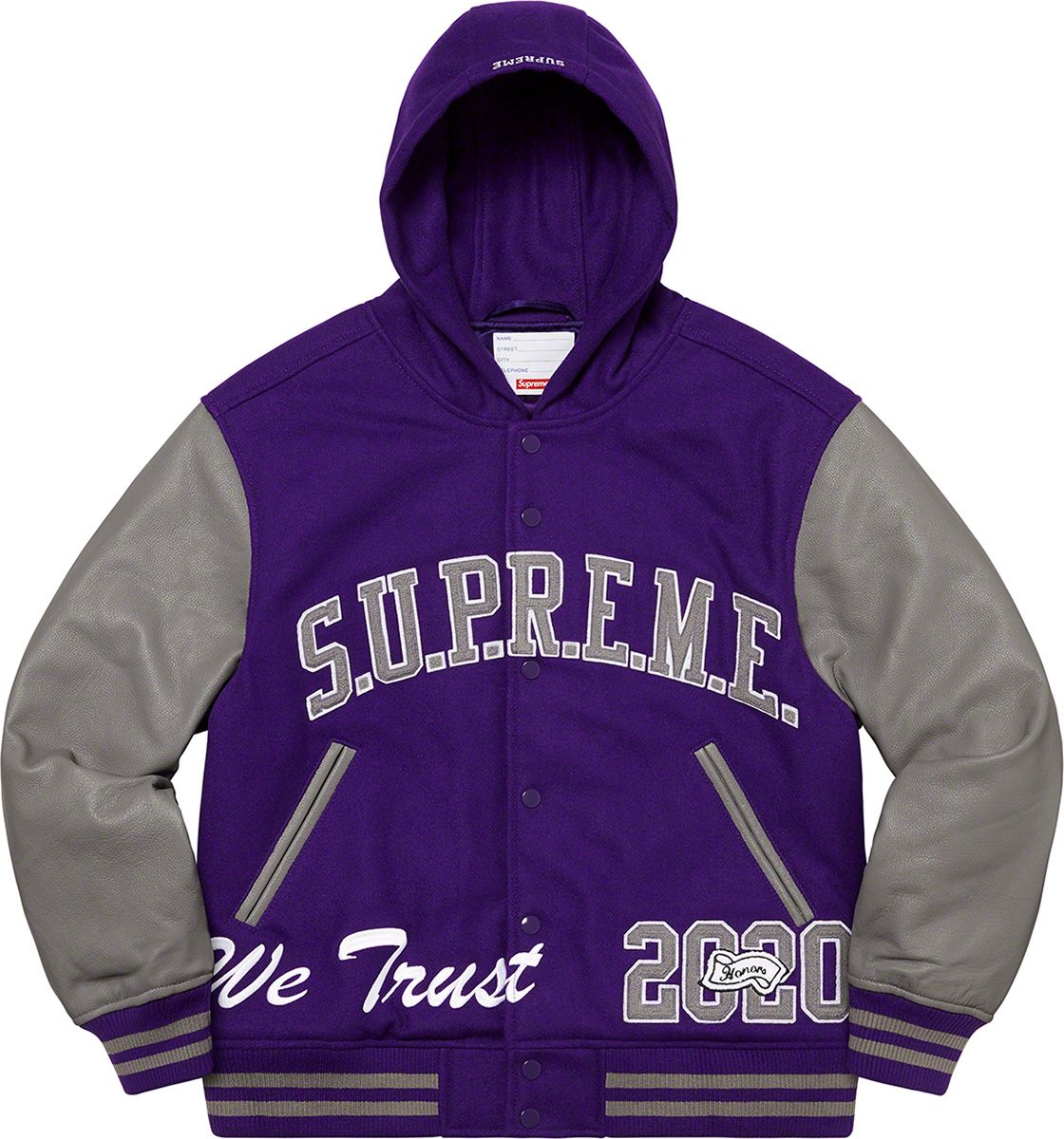 King Hooded Varsity Jacket – Supreme