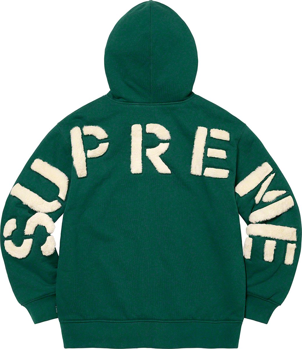 Faux Fur Lined Zip Up Hooded Sweatshirt – Supreme