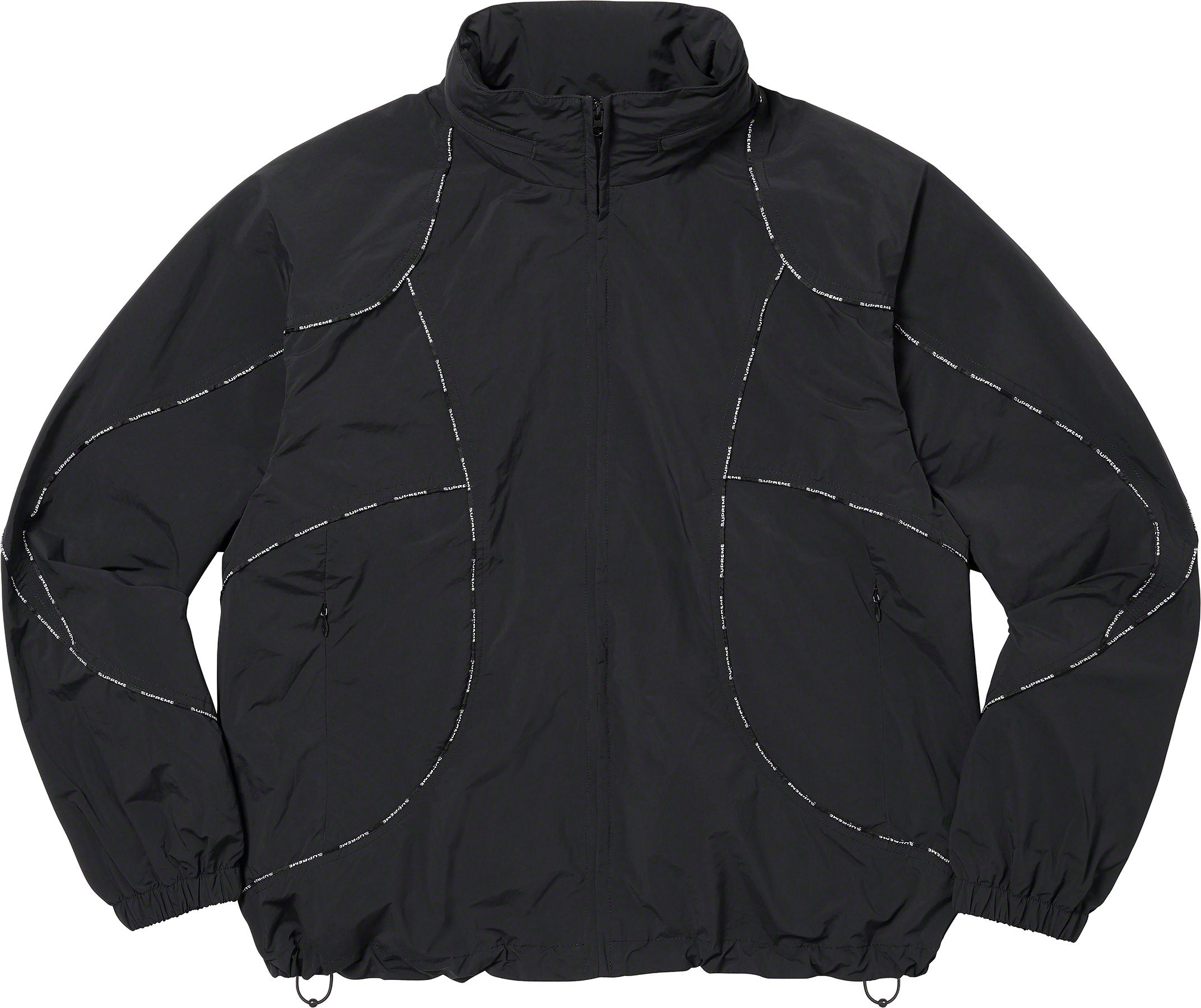 Logo Piping Hooded Track Jacket – Supreme