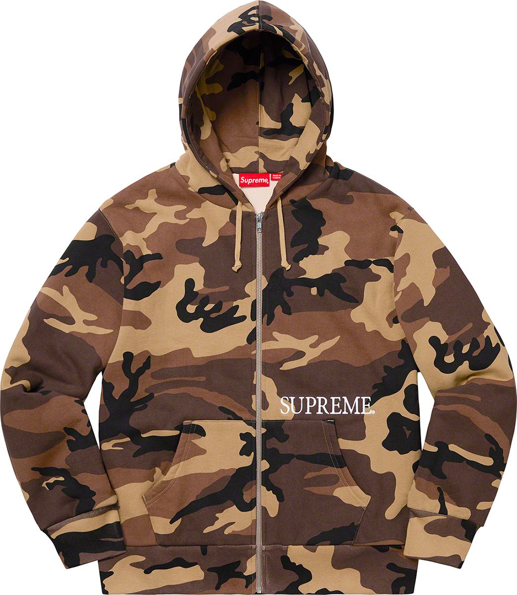 Thermal Zip Up Hooded Sweatshirt – Supreme