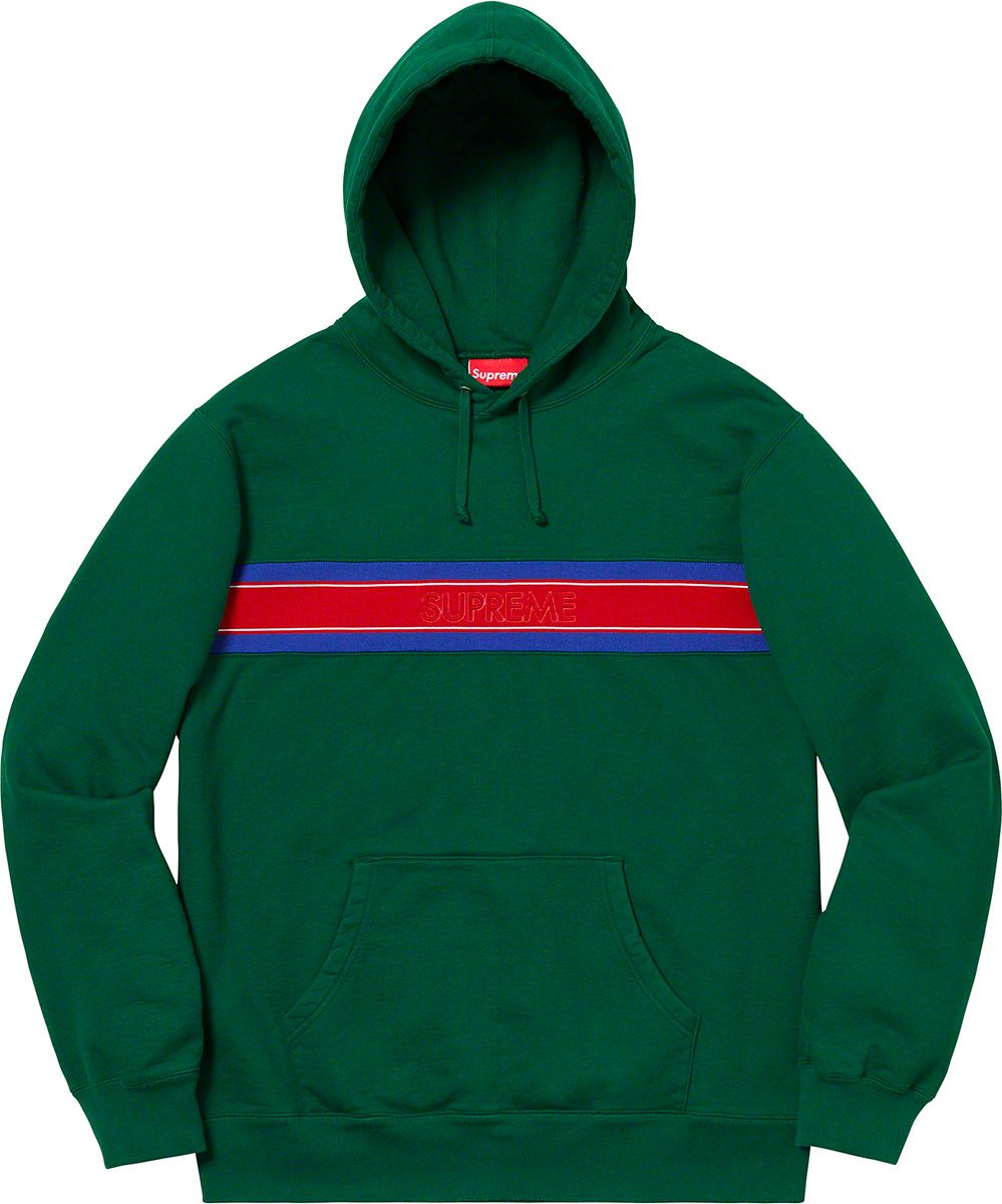 Chest Stripe Logo Hooded Sweatshirt – Supreme