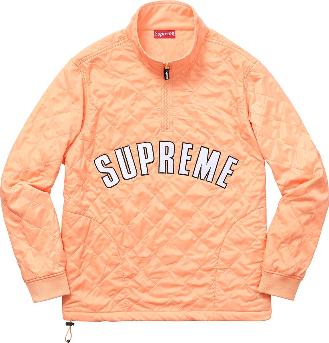 Arc Logo Quilted Half Zip Pullover – Supreme