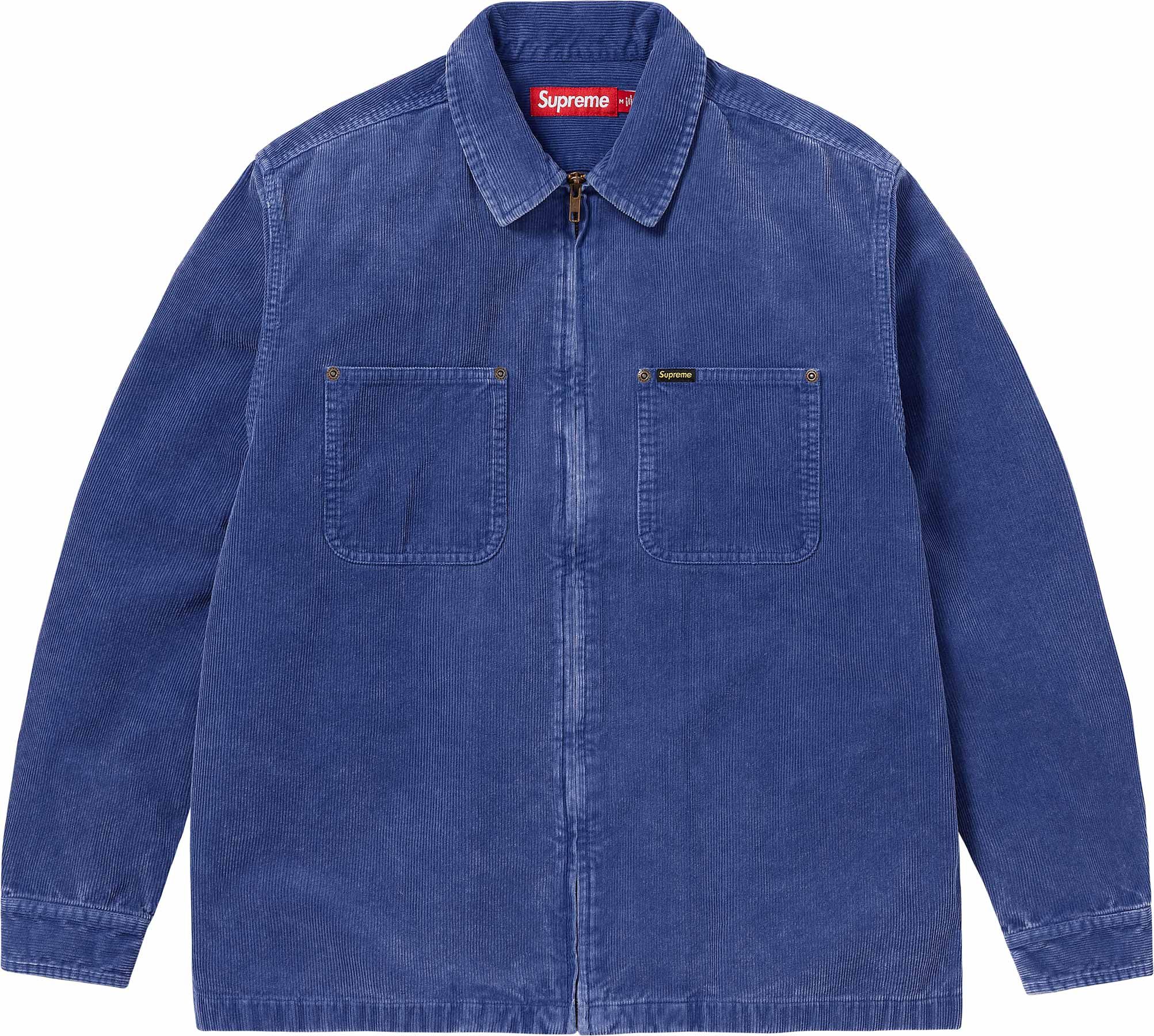 Washed Corduroy Zip Up Shirt – Supreme
