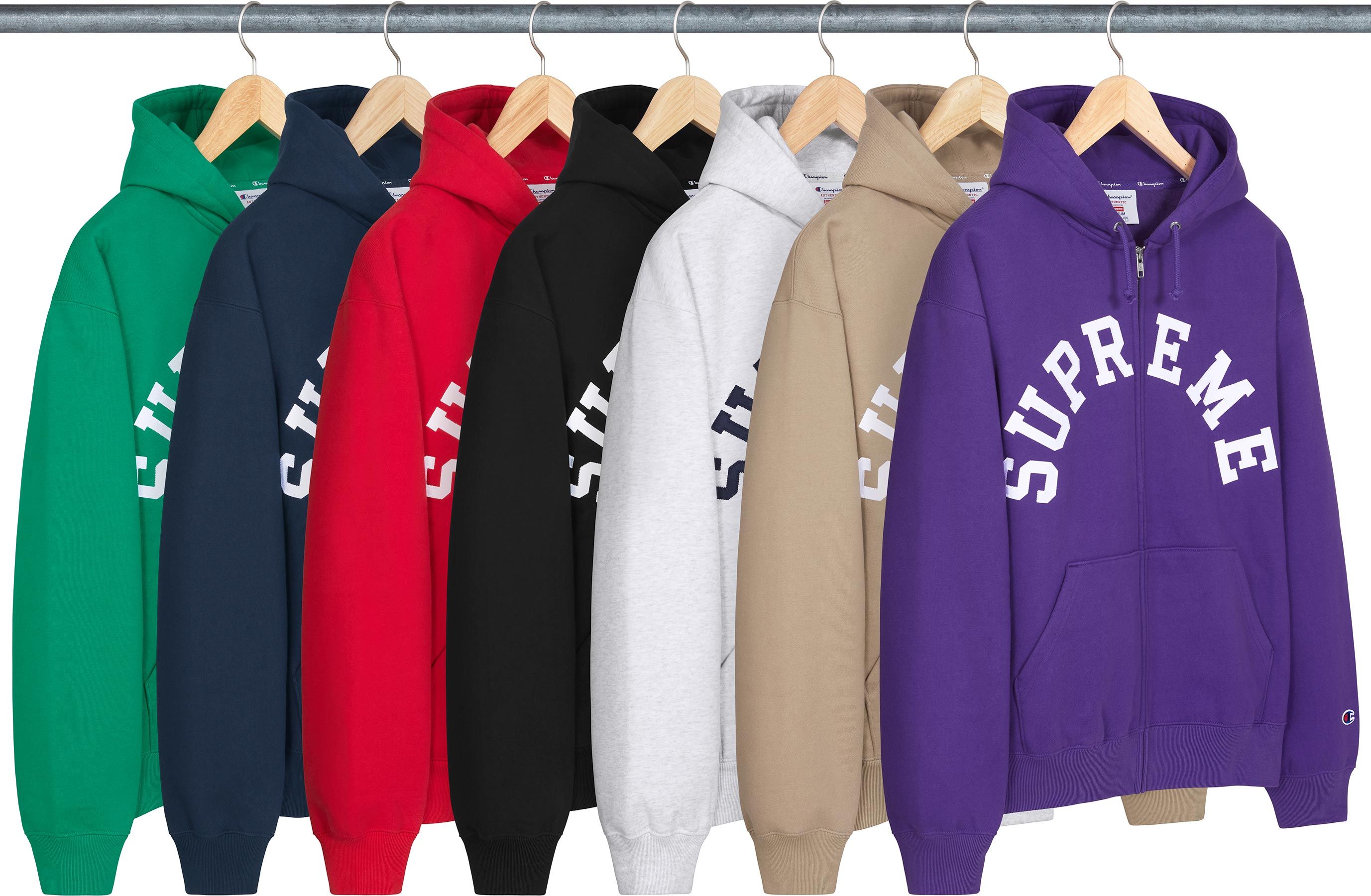 Supreme®/Champion® Zip Up Hooded Sweatshirt – Supreme