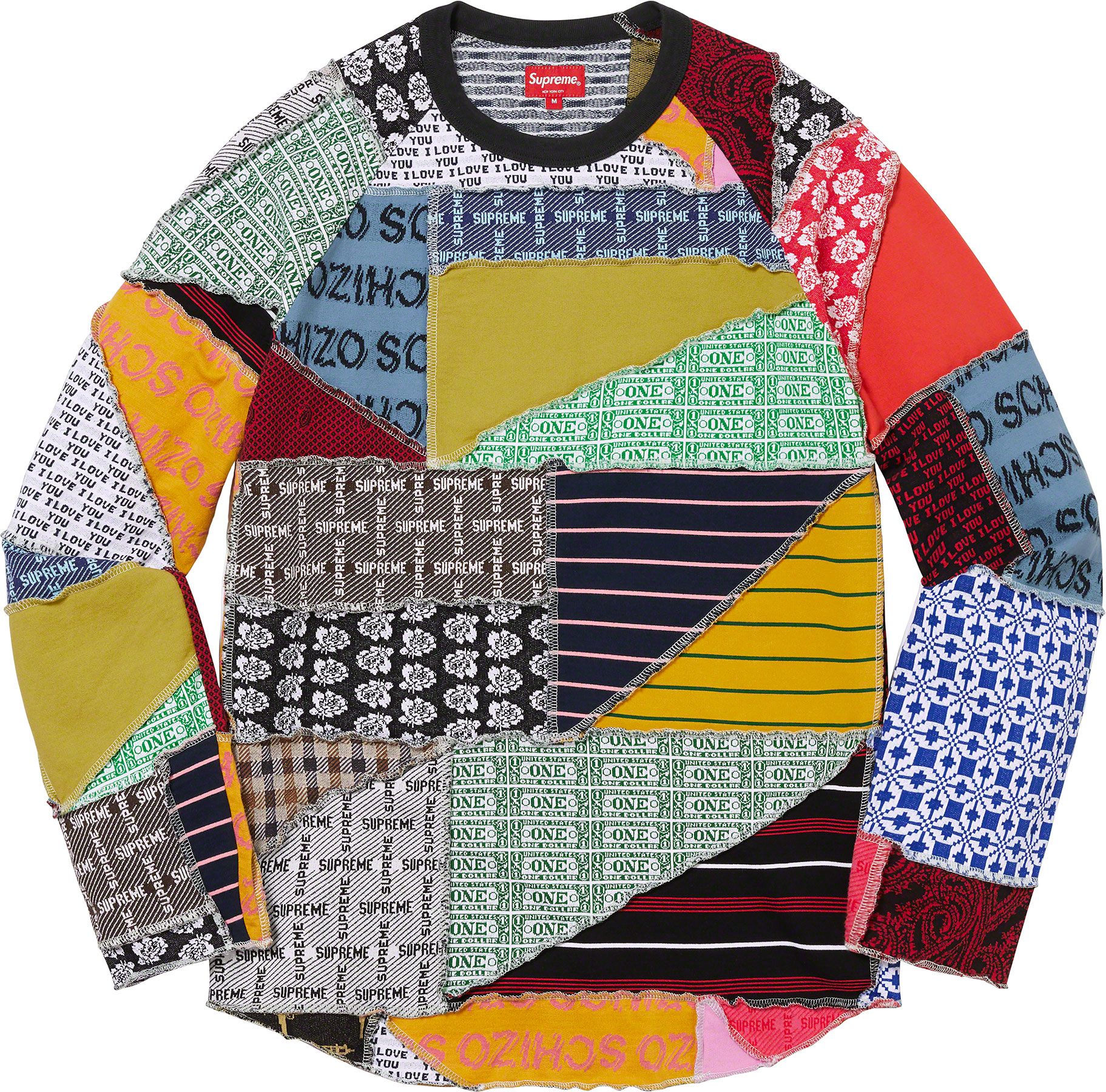 Patchwork Jacquard L/S Top – Supreme