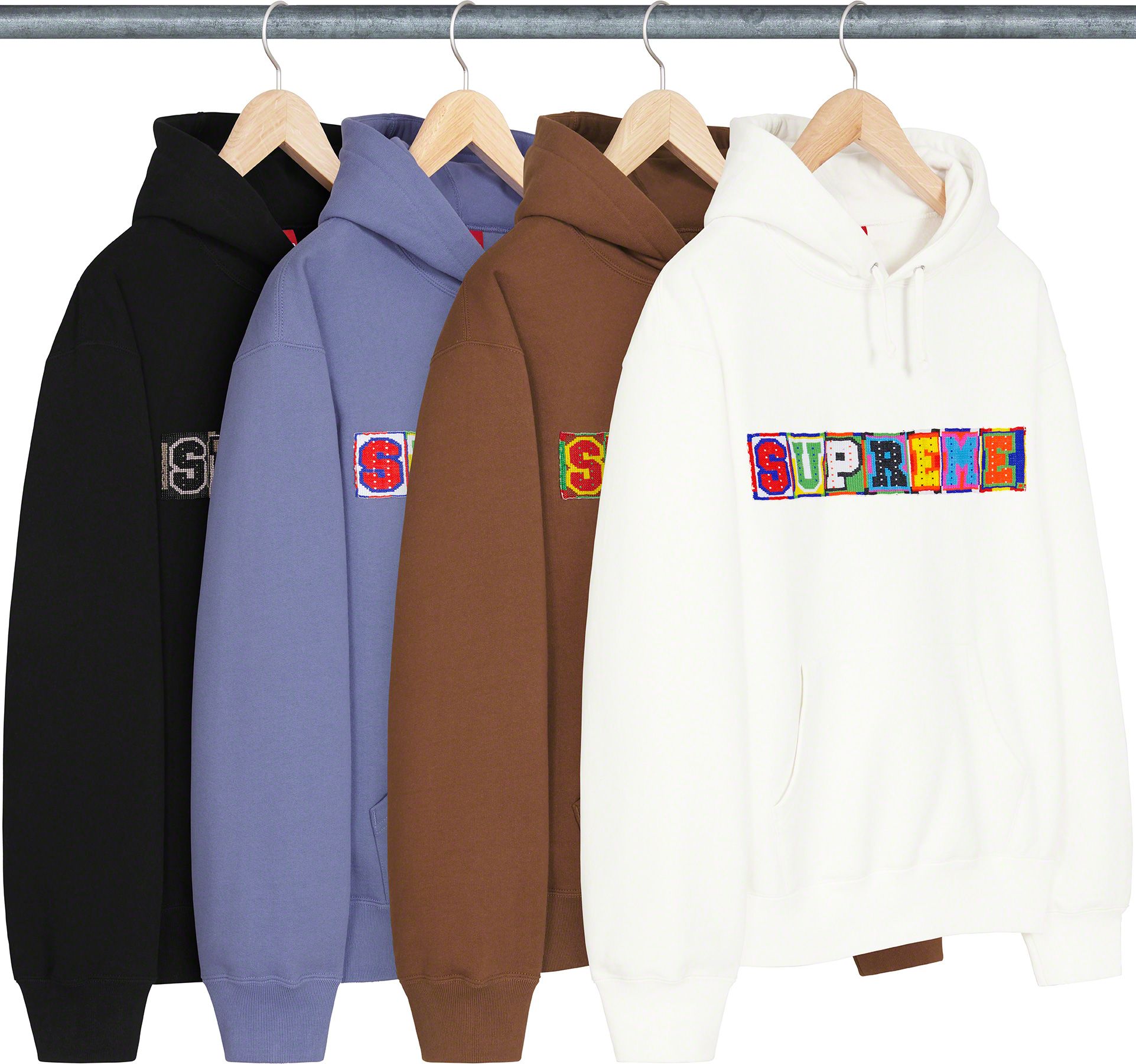 Beaded Hooded Sweatshirt – Supreme
