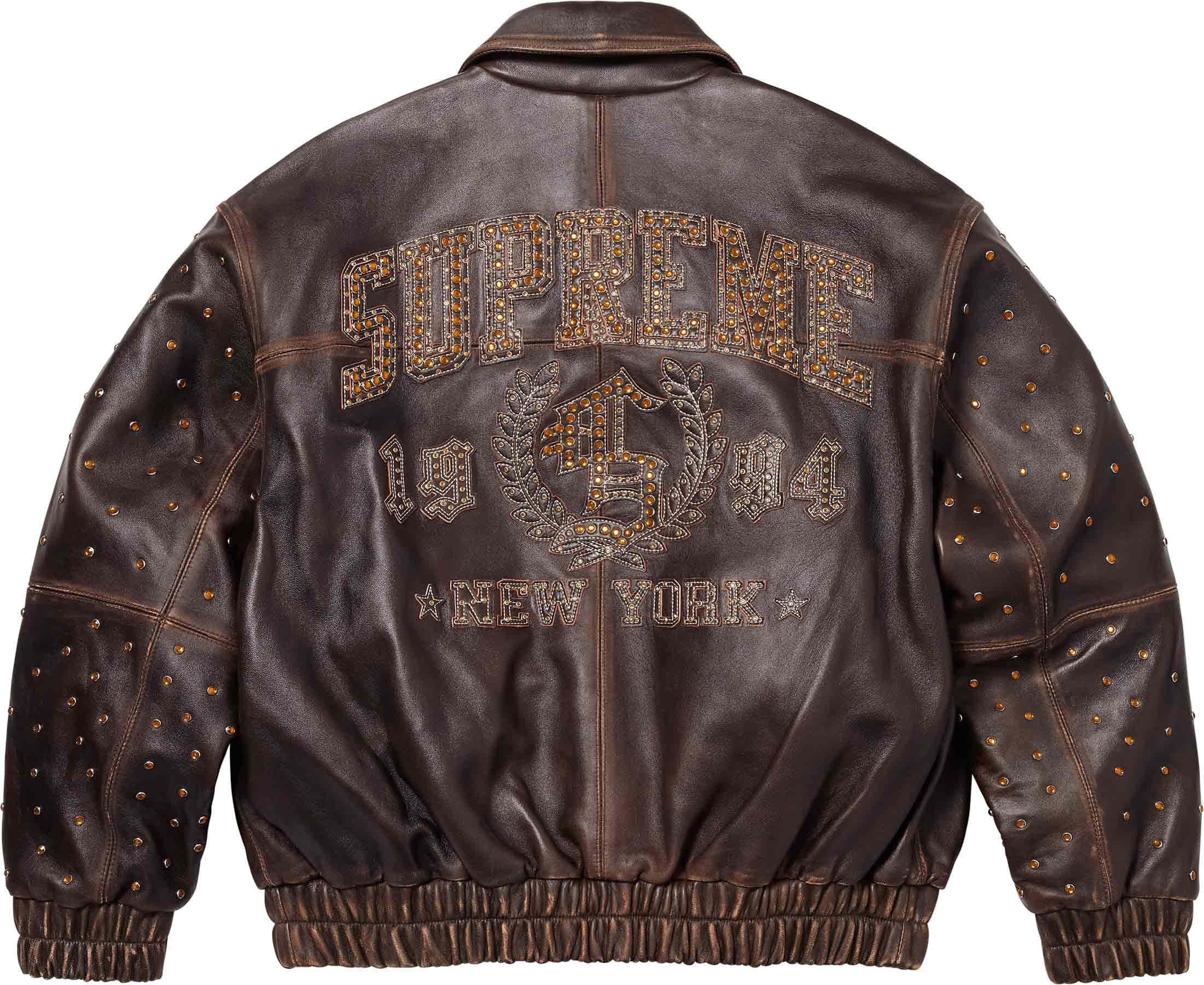 Gem Studded Leather Jacket – Supreme