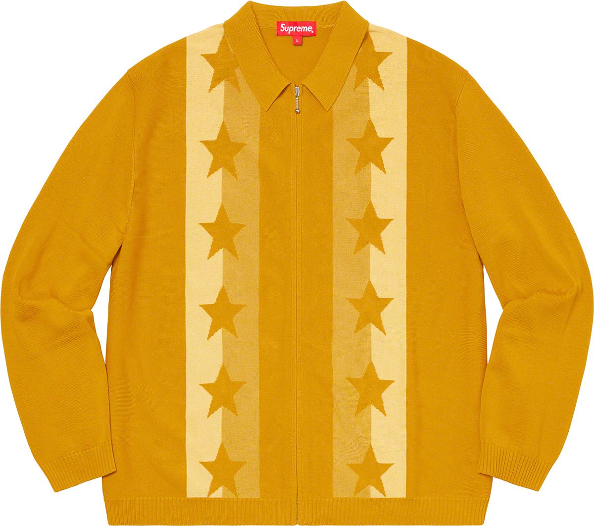 Stars Zip Up Sweater Polo – Supreme