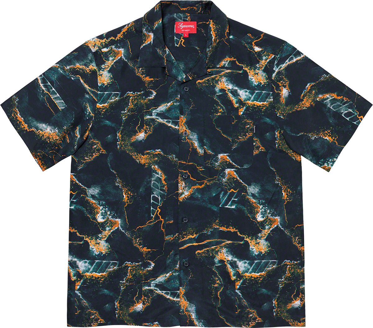 Marble Silk S/S Shirt – Supreme