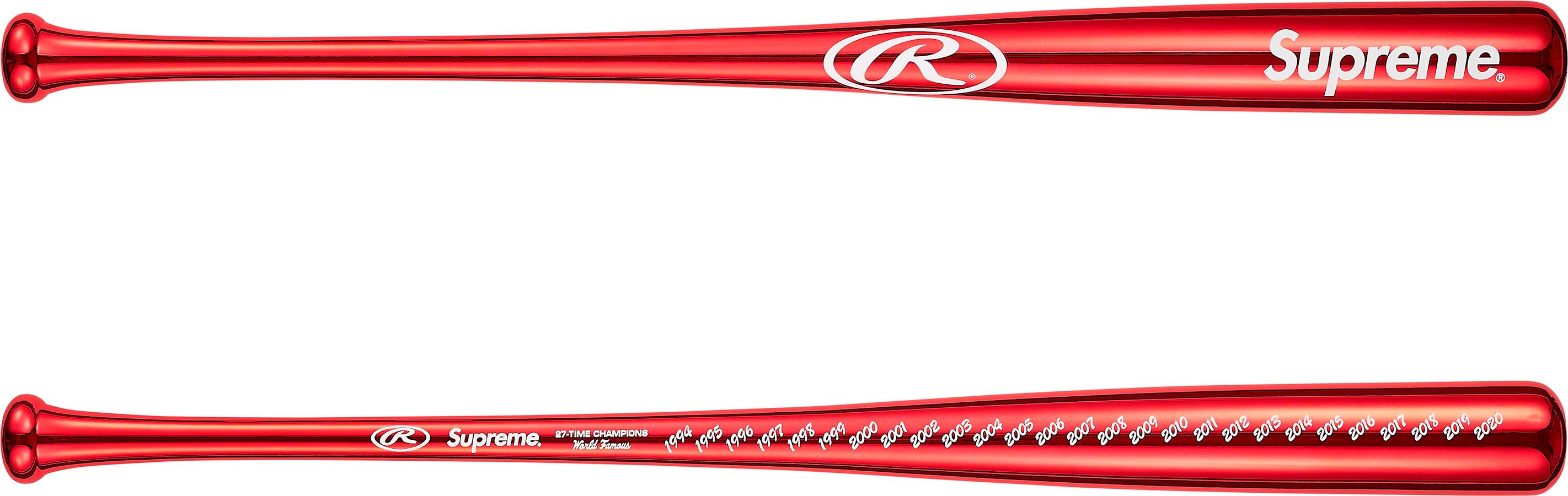 Supreme®/Rawlings® Chrome Maple Wood Baseball Bat – Supreme