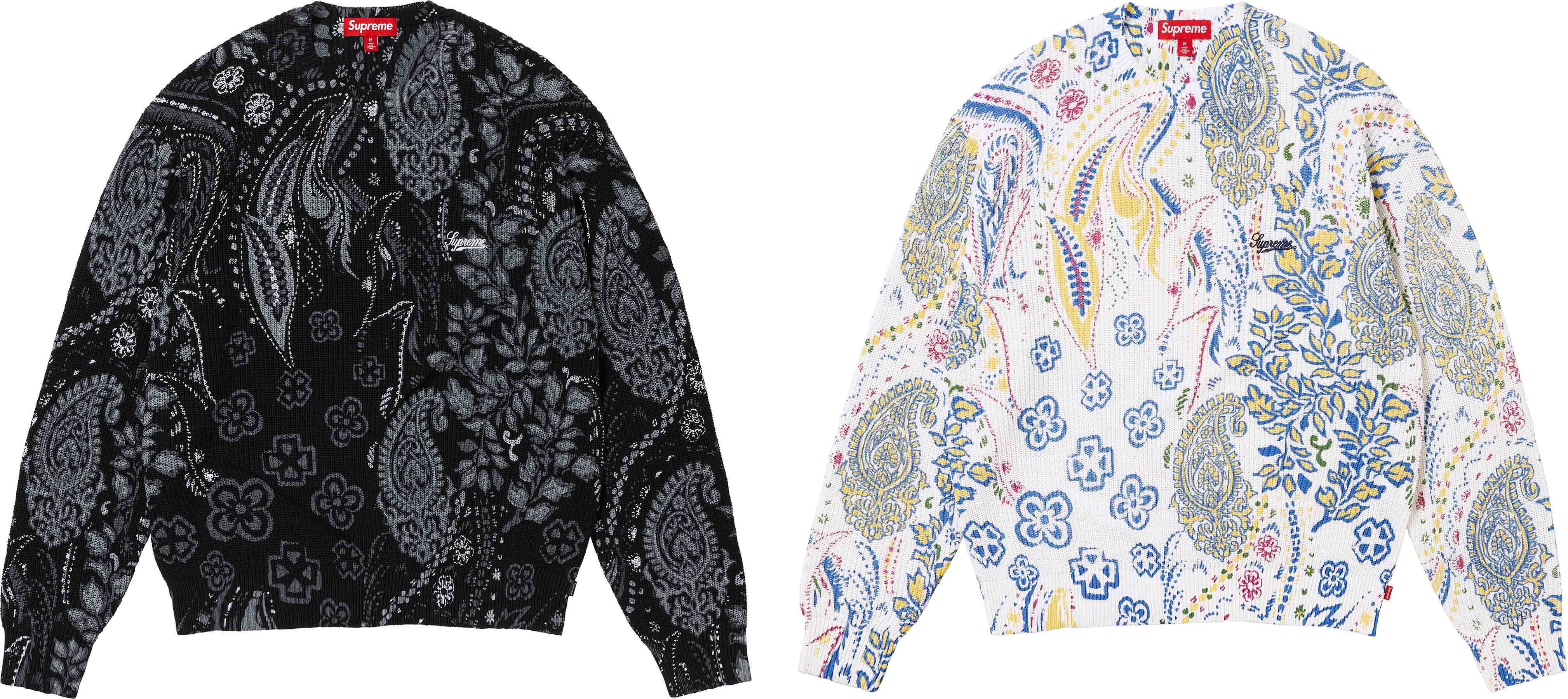 Printed Paisley Sweater – Supreme