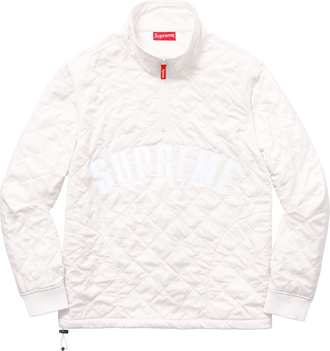 Arc Logo Quilted Half Zip Pullover – Supreme