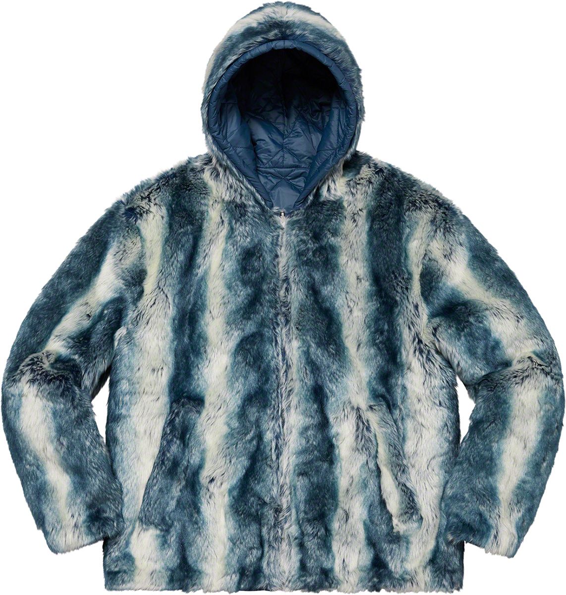 Faux Fur Reversible Hooded Jacket – Supreme