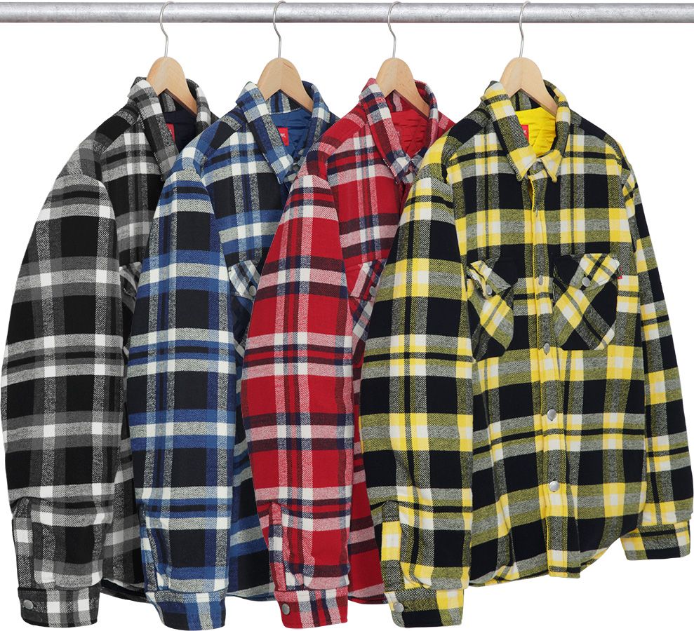 Quilted Arc Logo Flannel Shirt – Supreme