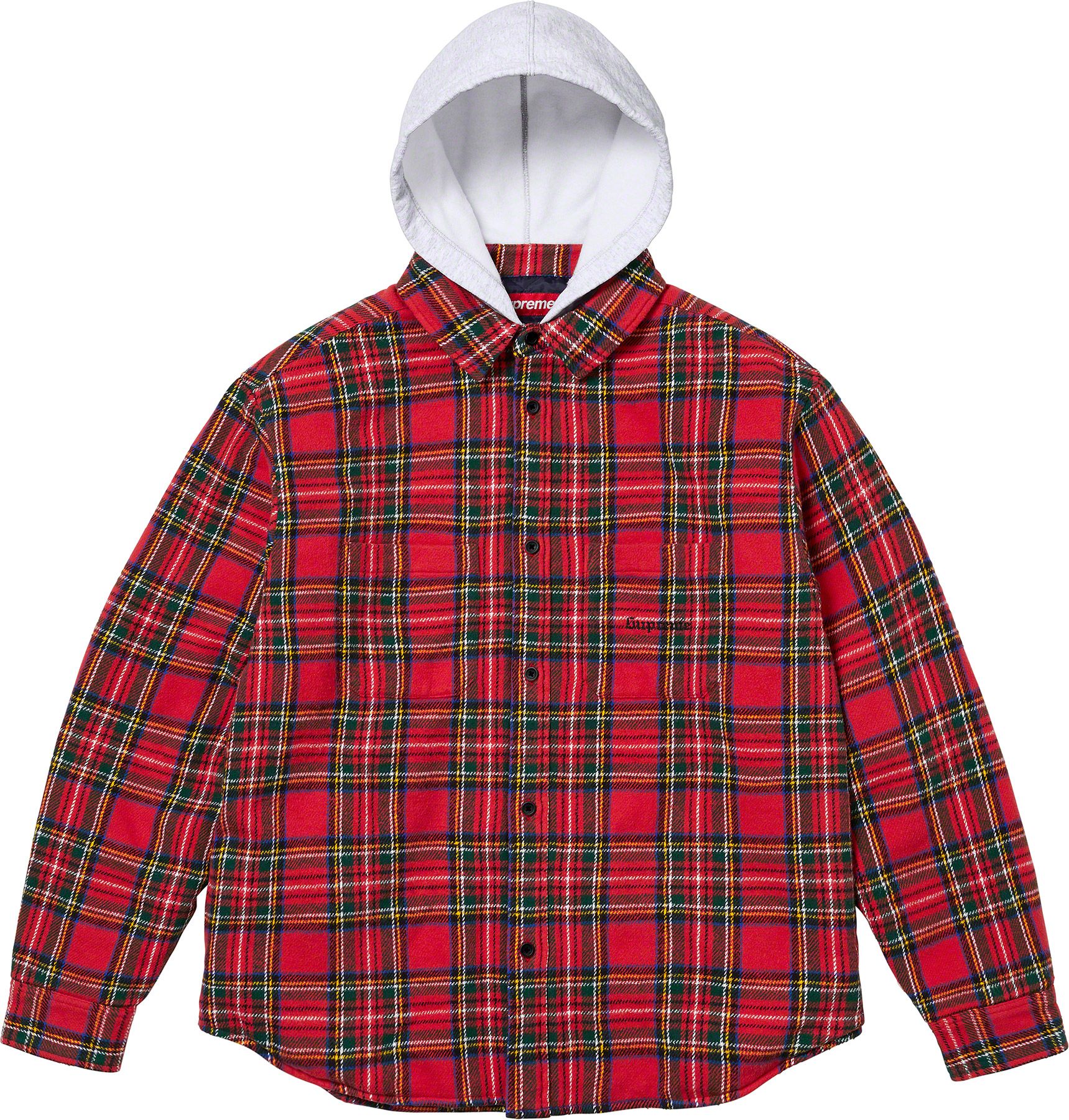 Tartan Flannel Hooded Shirt – Supreme