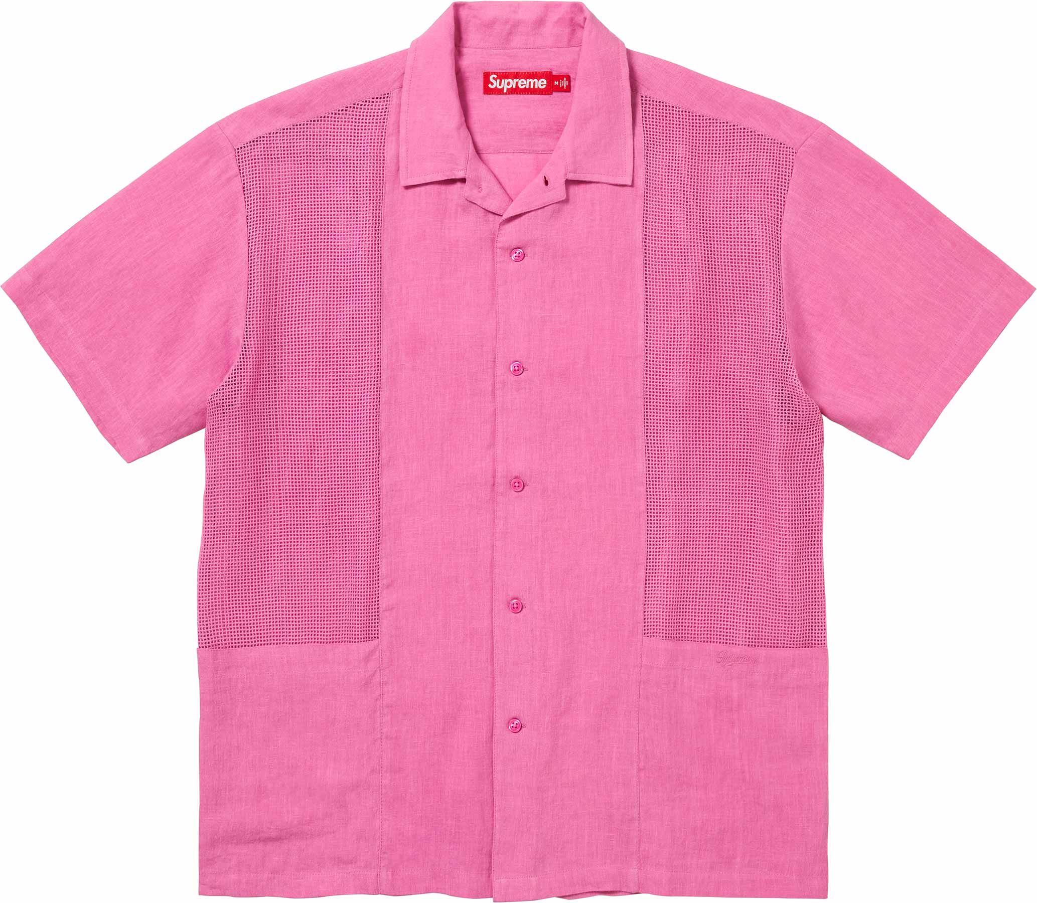 Mesh Panel Linen S/S Shirt – Supreme