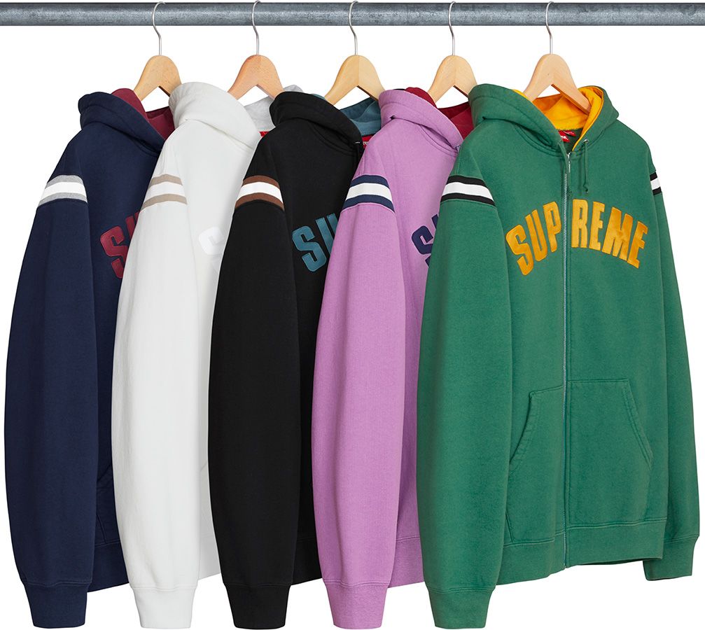 Jet Sleeve Zip Up Hooded Sweatshirt – Supreme