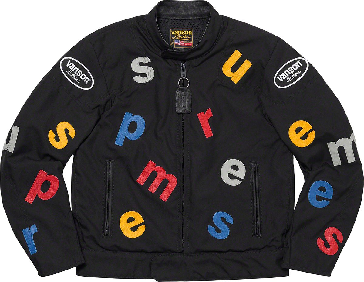 Supreme®/Vanson Leathers® Letters Cordura® Jacket – Supreme