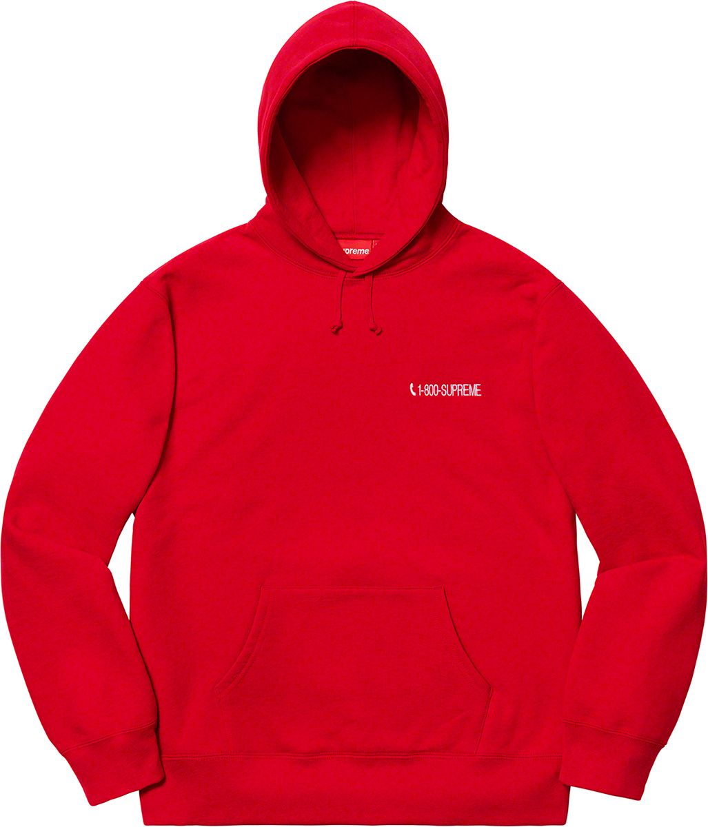 1-800 Hooded Sweatshirt – Supreme