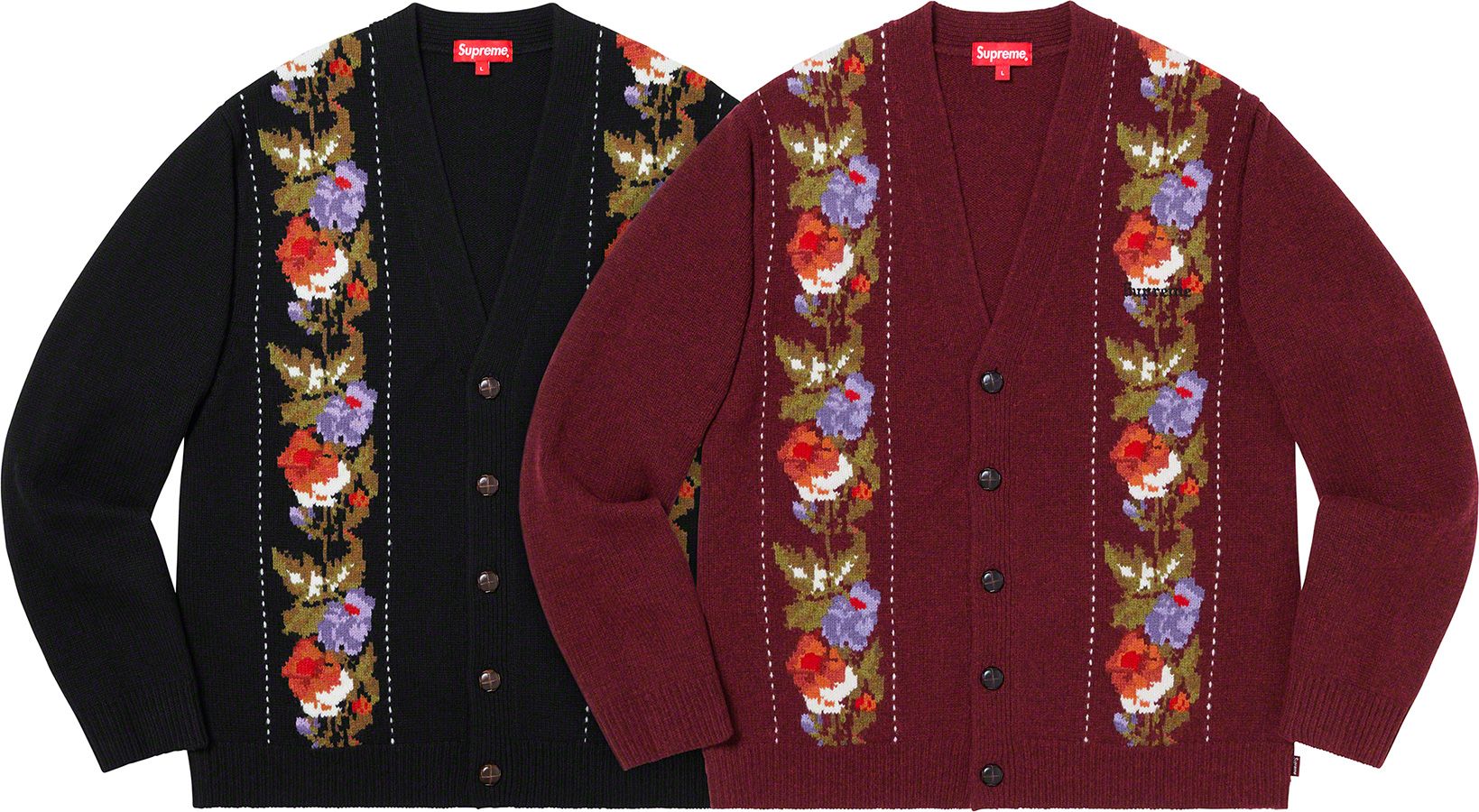 Floral Stripe Cardigan – Supreme