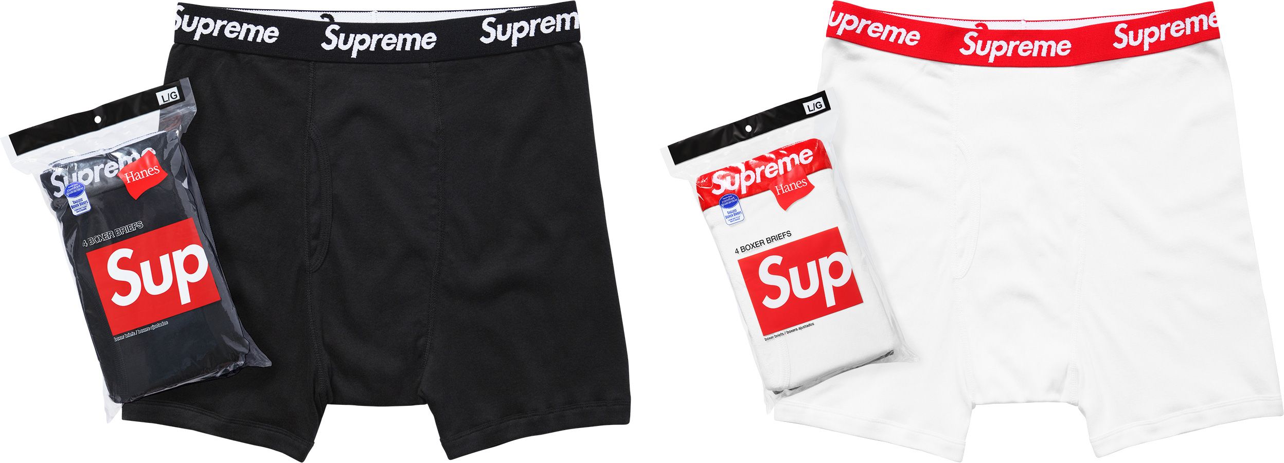 Supreme®/Hanes® Boxer Briefs (4 Pack) - Spring/Summer 2021 Preview 