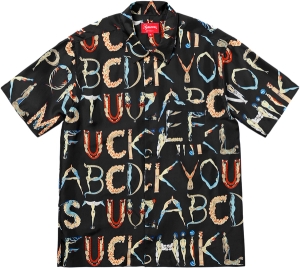 Alphabet Silk Shirt