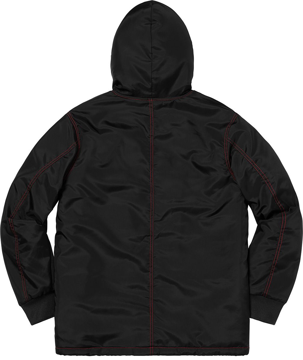 Sherpa Lined Nylon Zip Up Jacket - Supreme