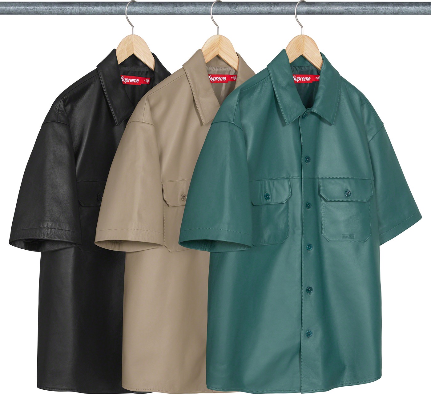 S/S Leather Work Shirt - Fall/Winter 2023 Preview – Supreme