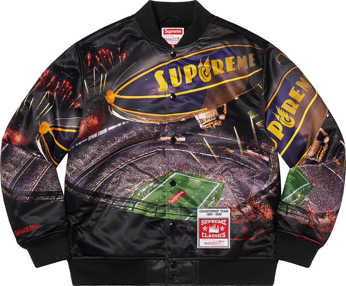 Supreme®/Mitchell & Ness® Stadium Satin Varsity Jacket - Spring 
