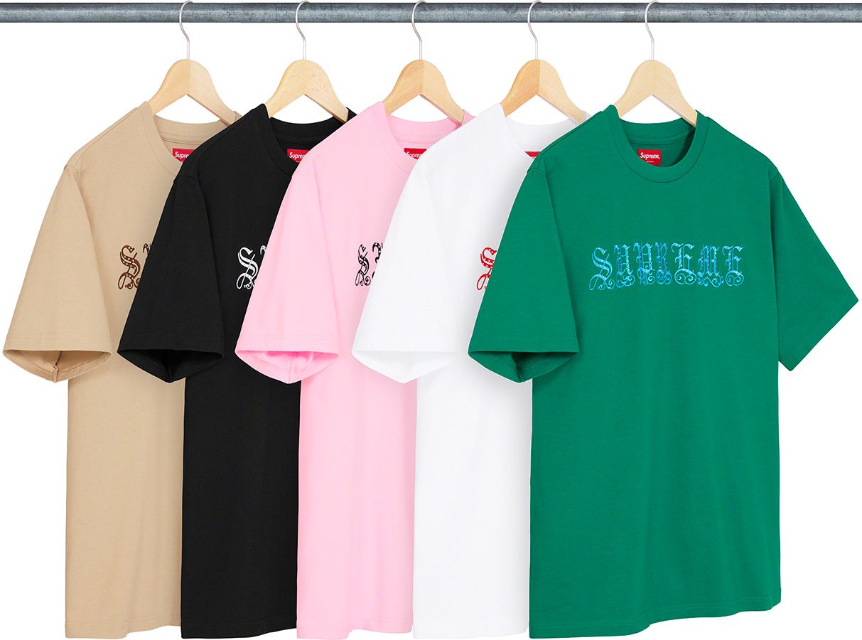 Old English Rhinestone S/S Top - Spring/Summer 2021 Preview – Supreme