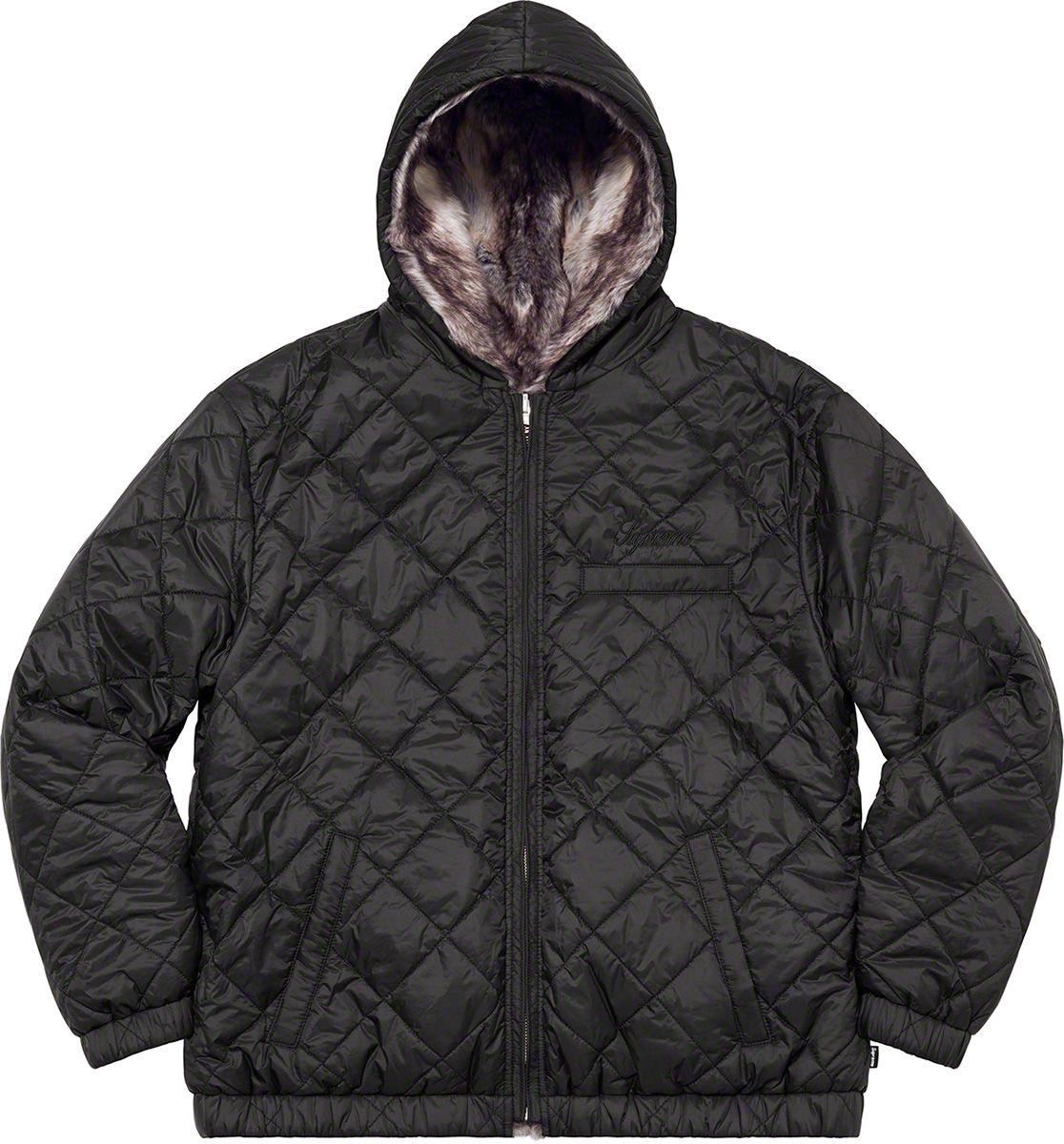 Faux Fur Reversible Hooded Jacket - Supreme