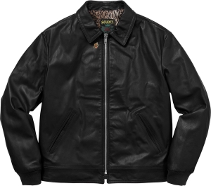 Supreme®/Schott® Leopard Lined Leather Work Jacket