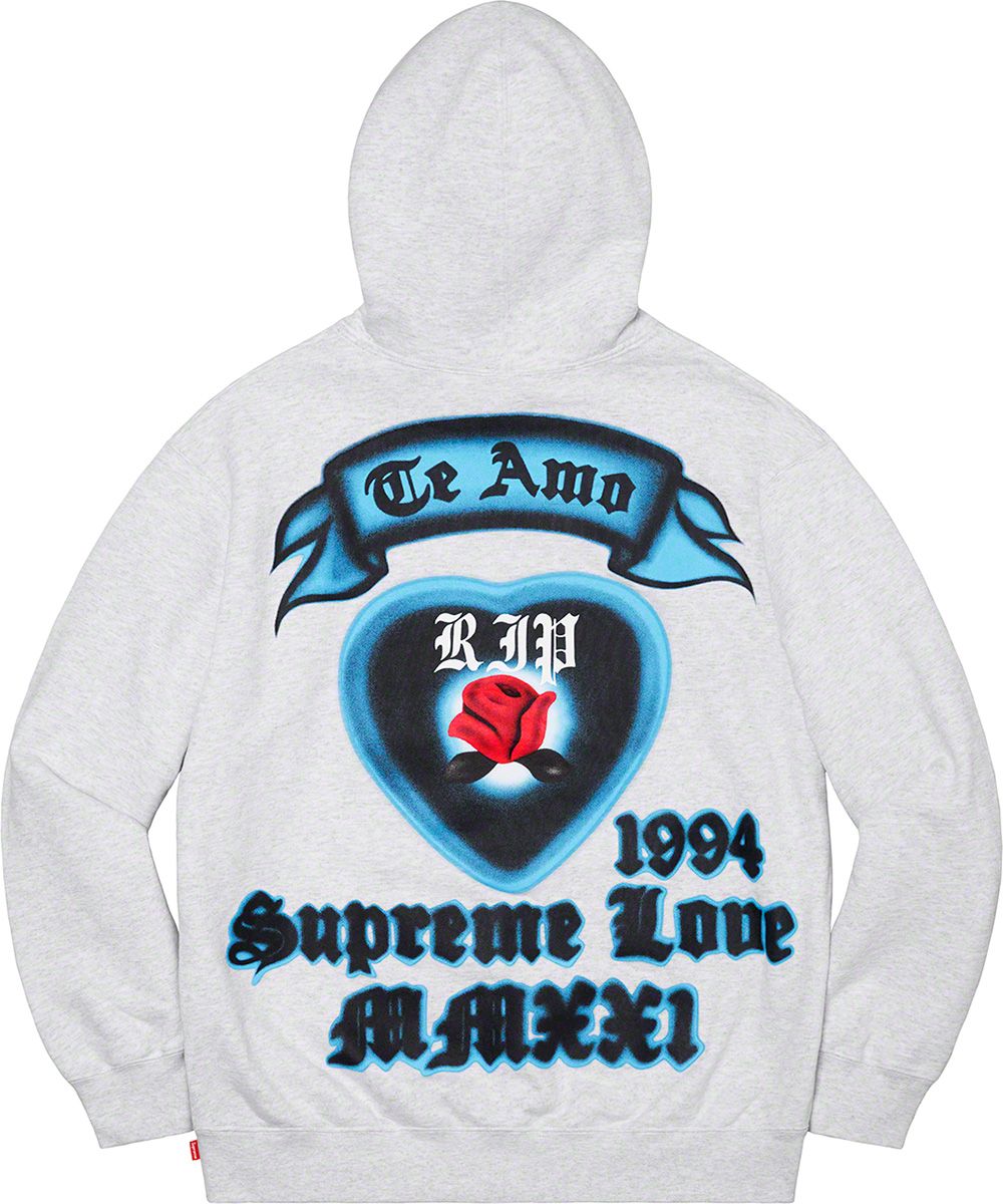 Supreme Love Hooded Sweatshirt - Spring/Summer 2021 Preview – Supreme