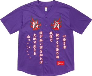 Tiger Embroidered Baseball Jersey