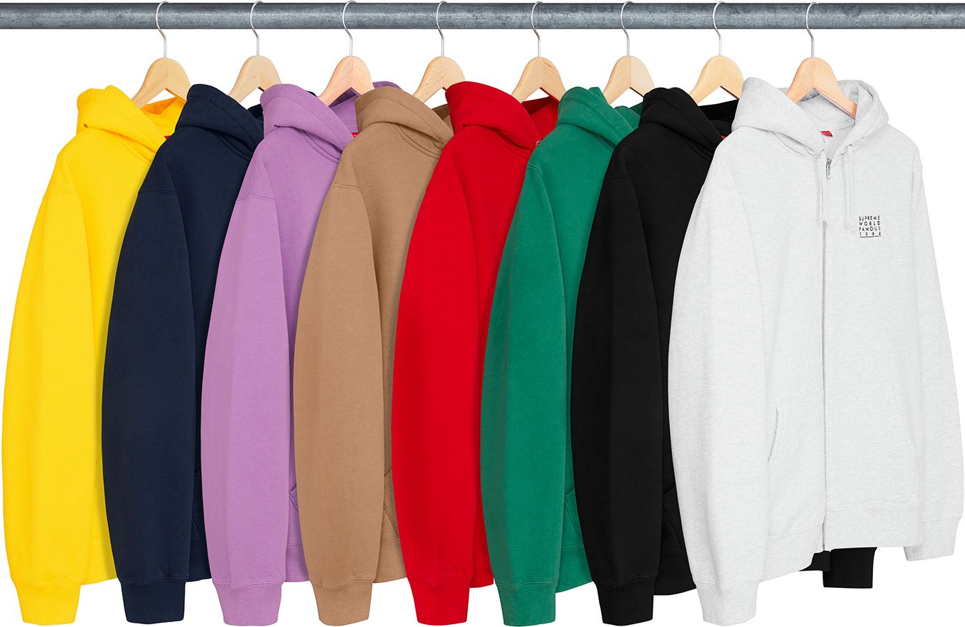 World Famous Zip Up Hooded Sweatshirt - Spring/Summer 2018 Preview