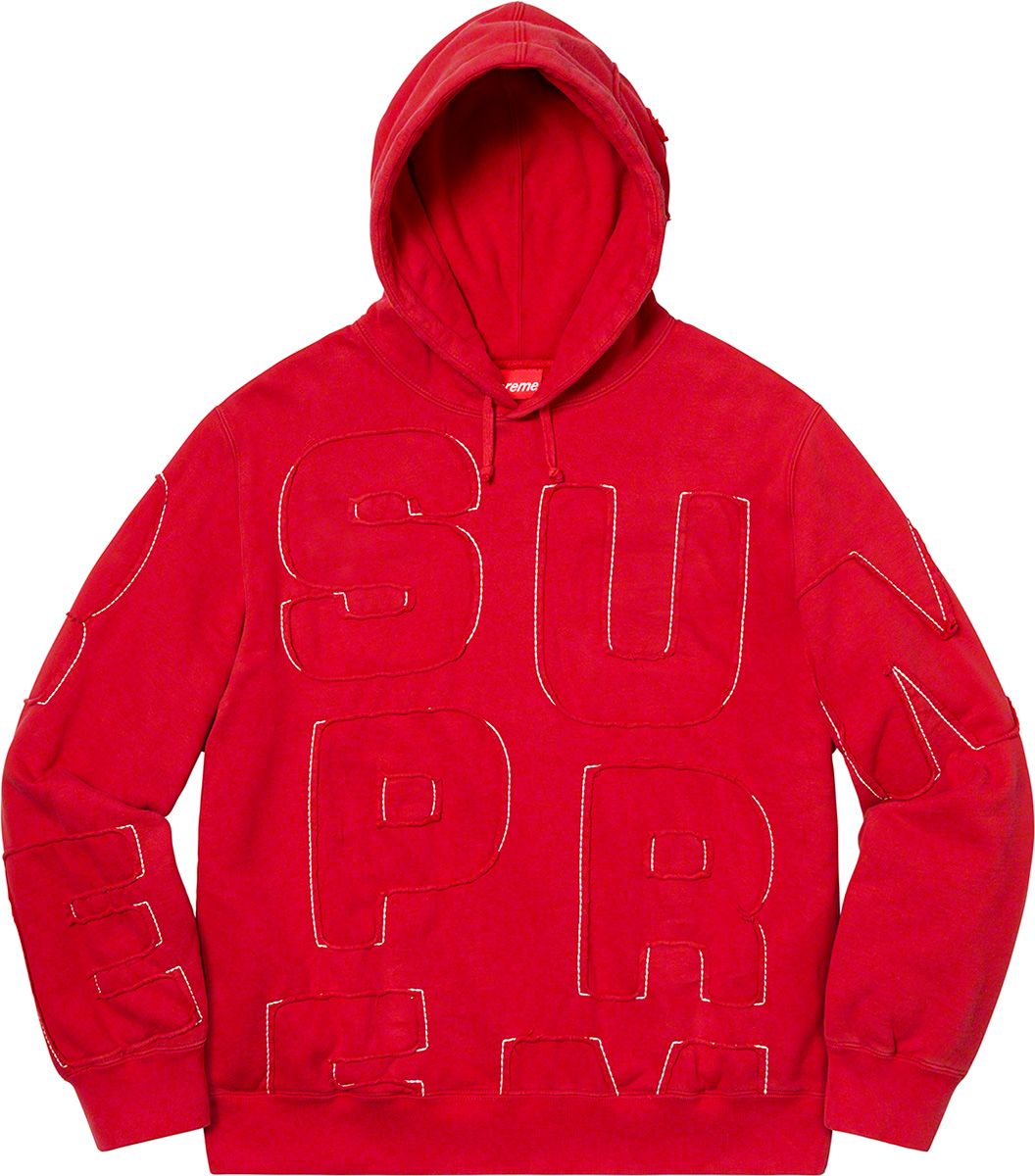 Supreme Cutout Letters Sweatpant Red