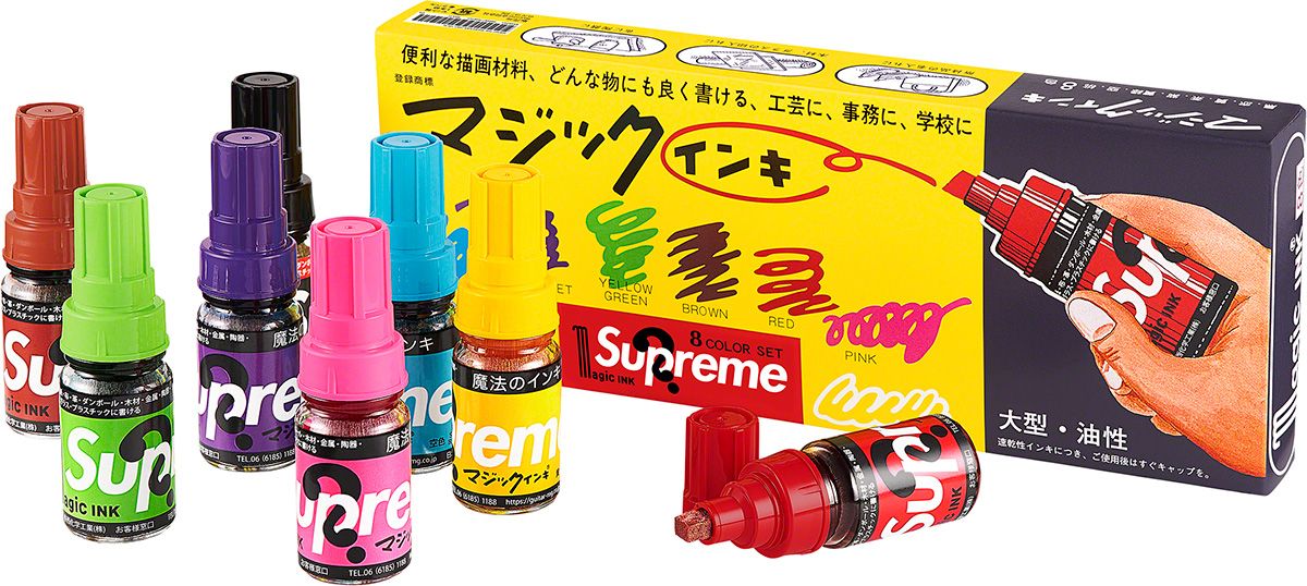 Supreme®/Magic Ink Markers (Set of 8) - Spring/Summer 2022 Preview 