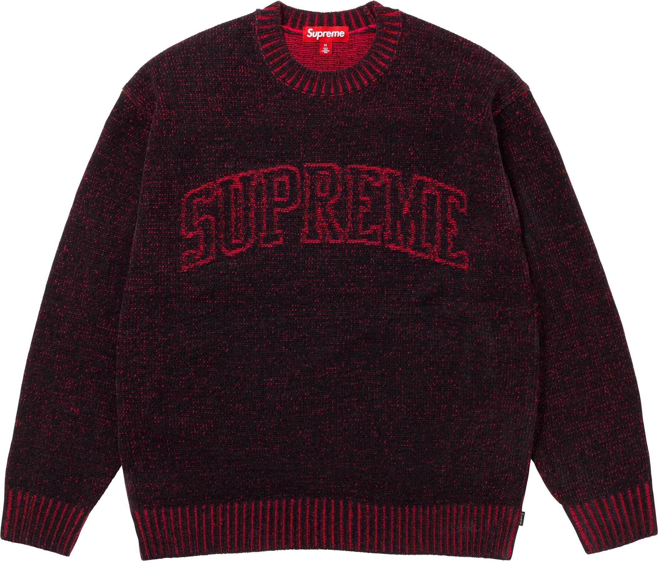 supreme Contrast Arc Sweater友達が着てた着丈で言うと
