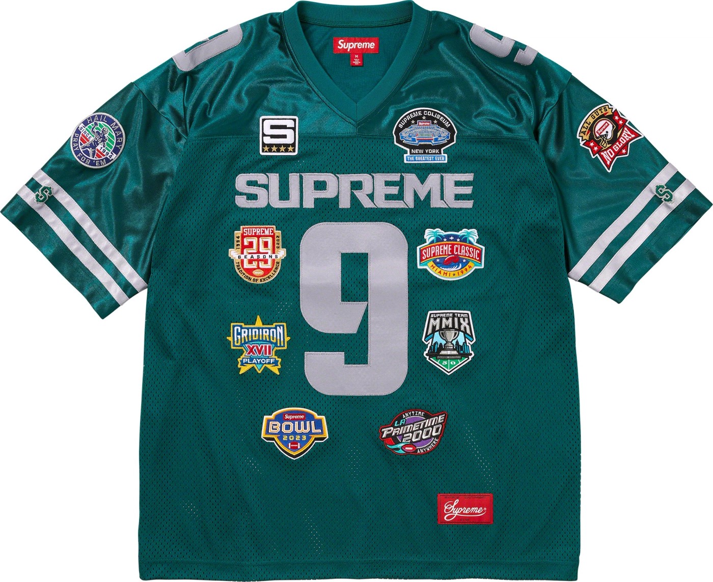 Supreme Championships Embroidered Football Jersey (Red) – The Liquor SB
