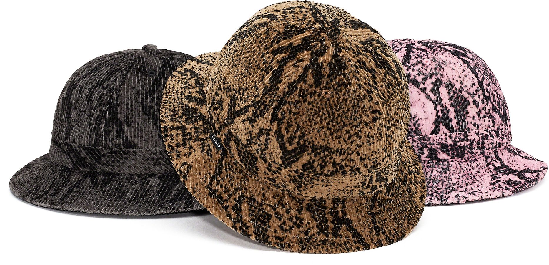 Snakeskin Corduroy Camp Cap - Fall/Winter 2020 Preview – Supreme
