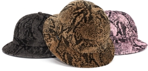 Snakeskin Corduroy Bell Hat