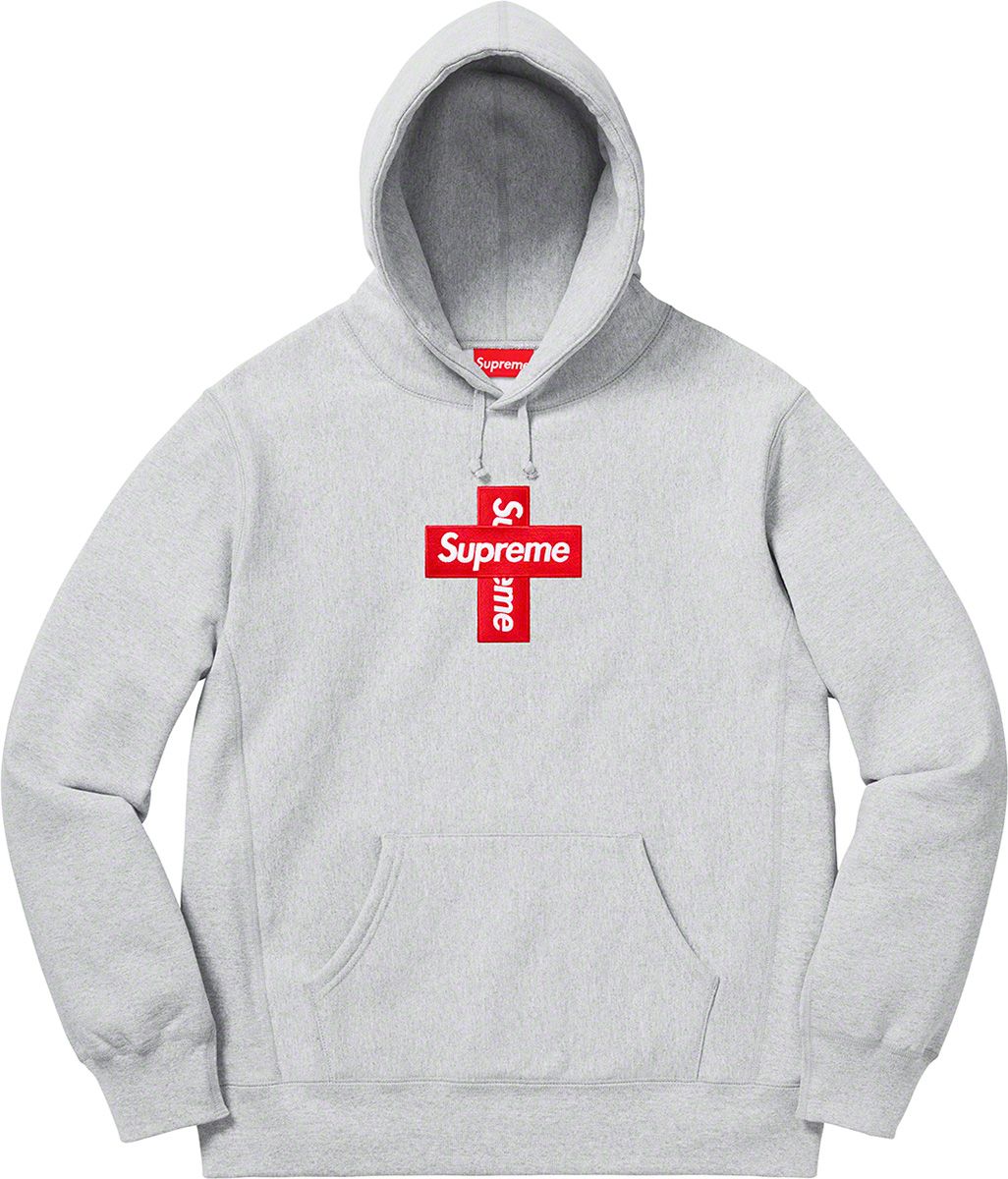 Supreme Cross Box Logo Hooded Sweatshirt 爆買い新作 - トップス